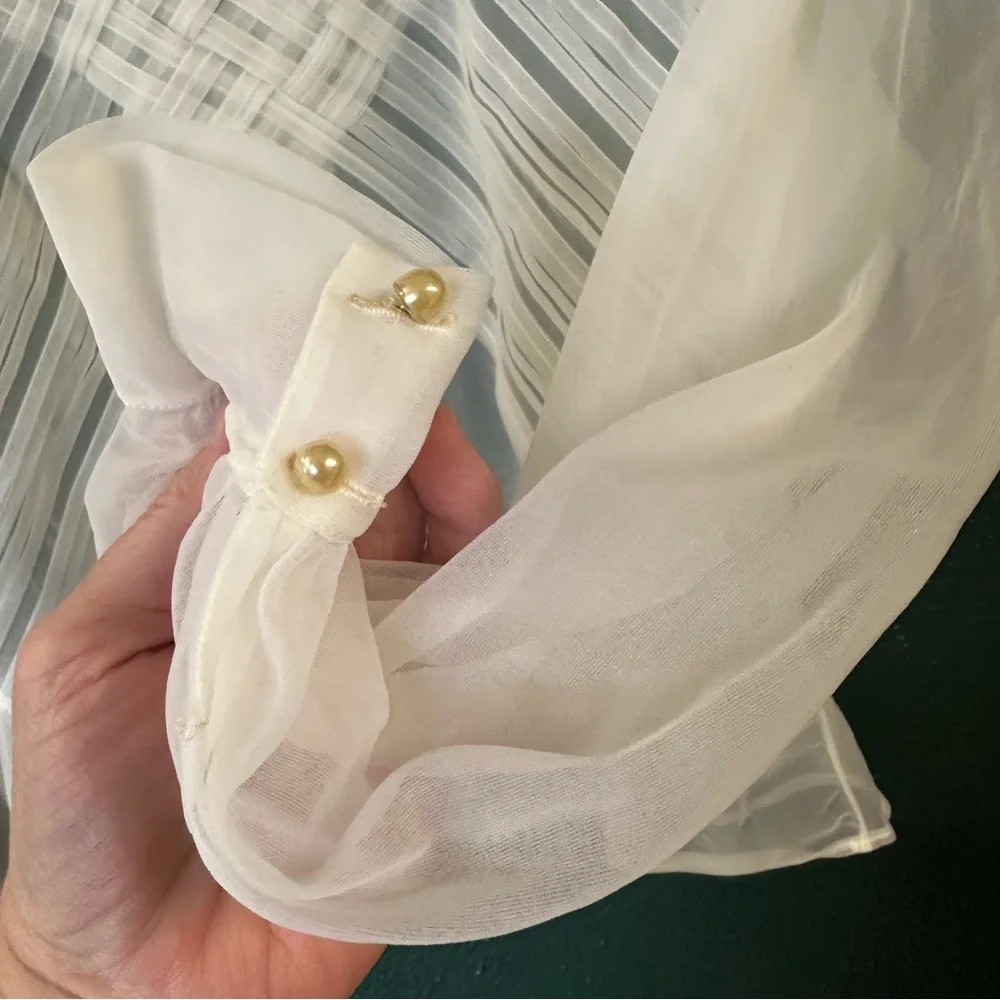 Vintage Miss Debwin Sheer Blouse - Picture 5 of 8